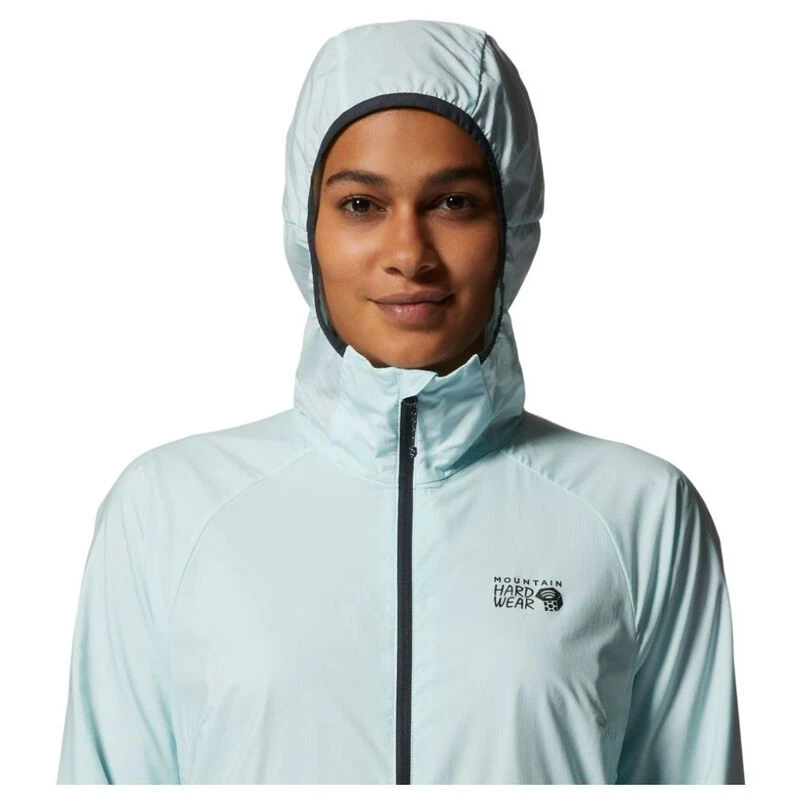 MountainHardwear Womens Kor Airshell Hooded Jacket Pale Ice Sportp