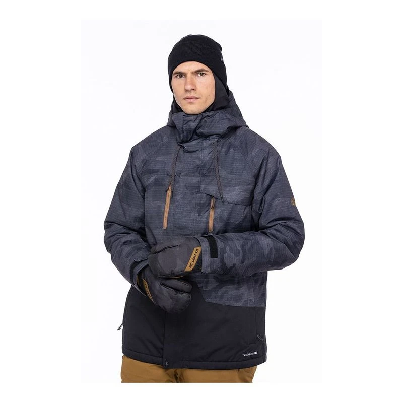 686 Mens Geo Jacket Black Sportpursuit