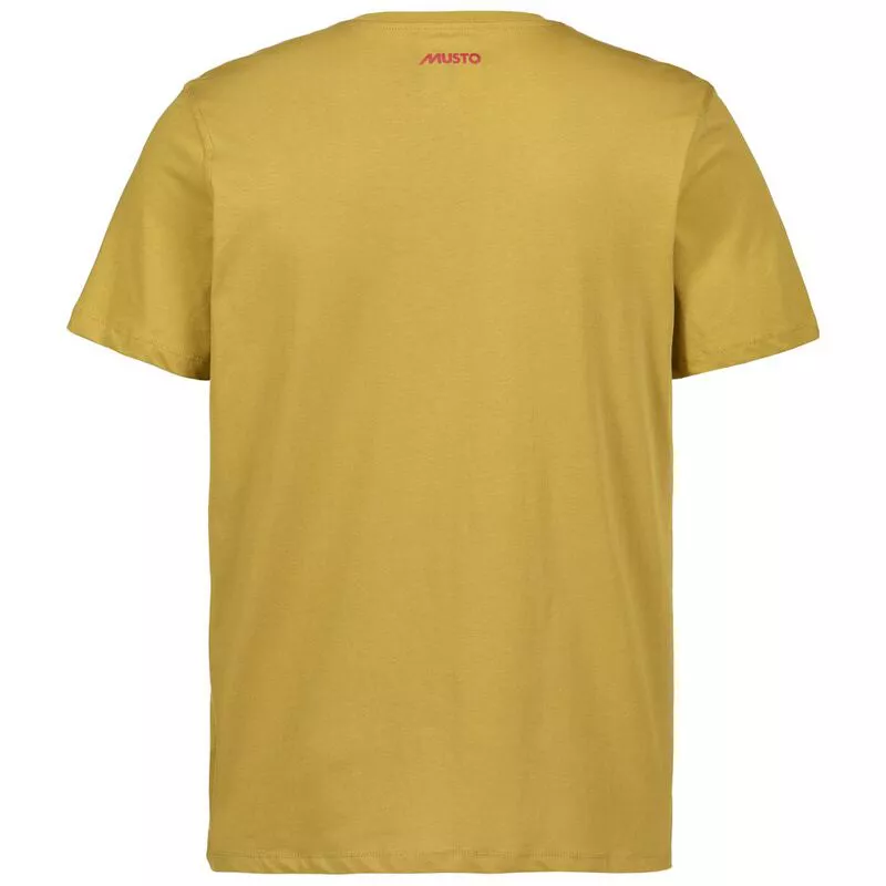 Musto Mens Ocean Born T Shirt Amber Gold Sportpursuit