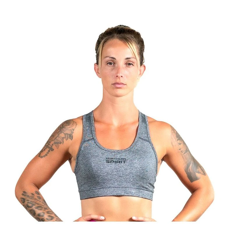 NORTHERNSPIRIT Womens Zita Sports Bra (Grey)