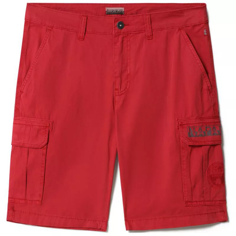 Napapijri Mens Hill Shorts Old Red Sportpursuit
