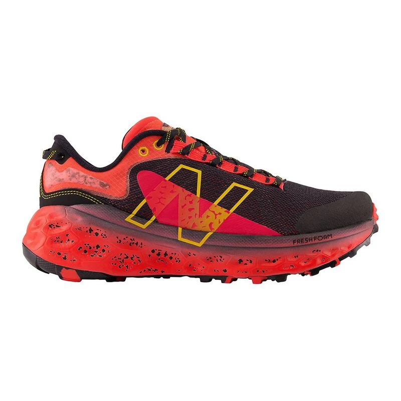 NewBalance Mens Fresh Foam X More Trail V2 Trail Running Shoes Red Bl