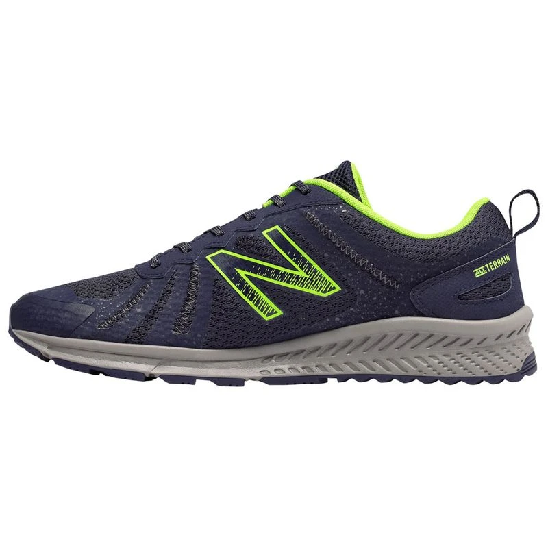 New Balance Mens 590 v4 Trail Shoes Dark Blue Lime Green Sportpurs