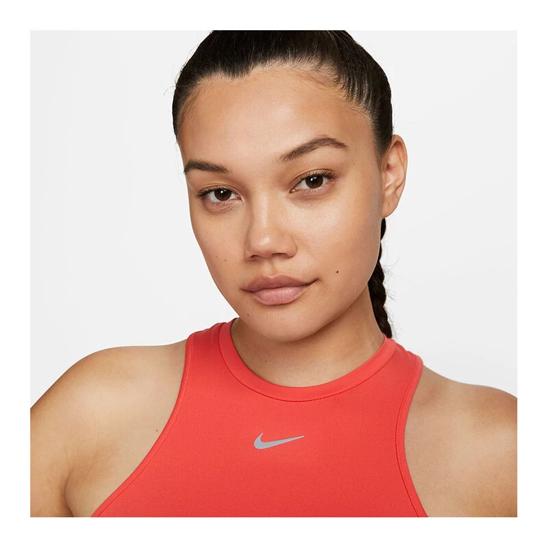 Nike Womens One Luxe Dri Fit Vest Red Sportpursuit