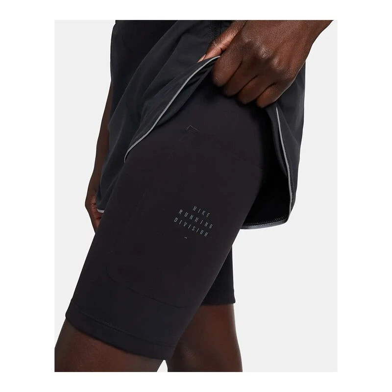 Nike Womens Dri Fit Run Dvn Shorts (Black/Black)