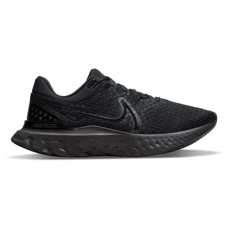 Nike Mens React Infinity 3 Running Shoes Black Black Black Sportpu