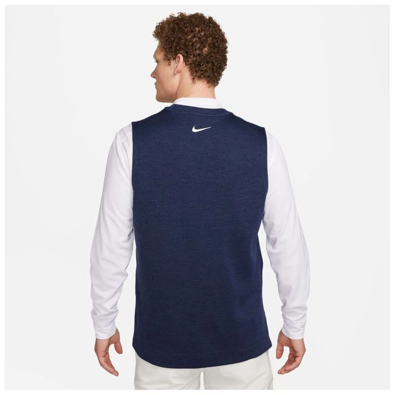 Nike Mens Dri FIT Tour Vest Midnight Navy White Sportpursuit