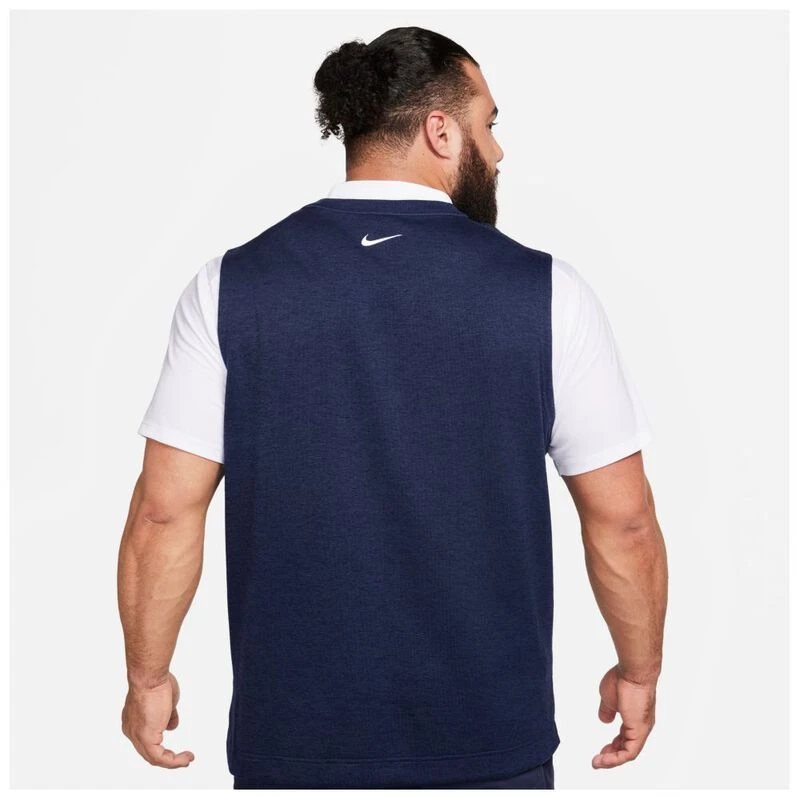 Nike Mens Dri FIT Tour Vest Midnight Navy White Sportpursuit