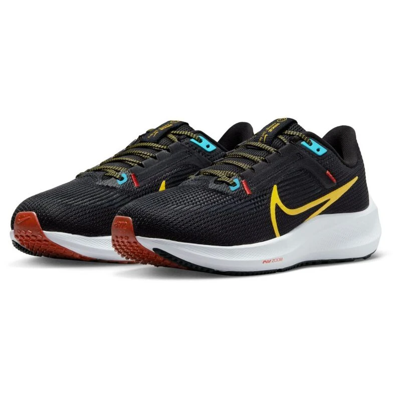 Nike Womens Pegasus 40 Running Shoes Black Speed Yellow Dark Smoke Gr