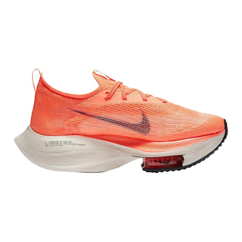 Nike Womens Air Zoom Alphafly Next% Running Shoes (Bright Mango) | Spo
