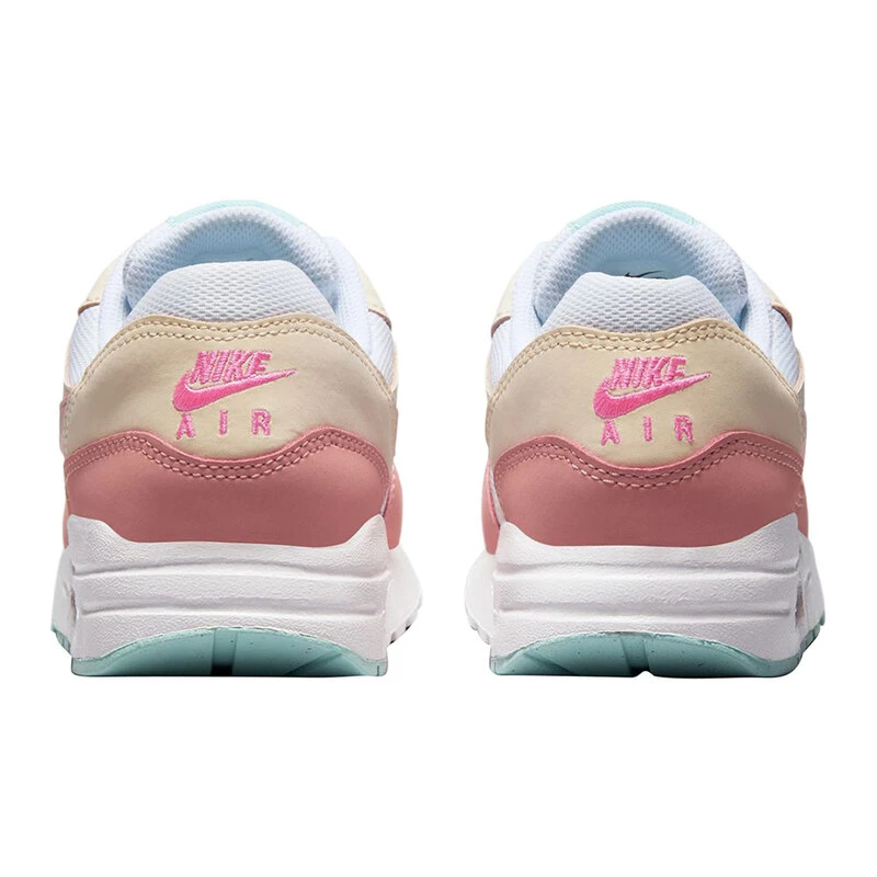 Nike Kids Air Max 1 GS Casual Shoes White Red Stardust Guava Ice Pi