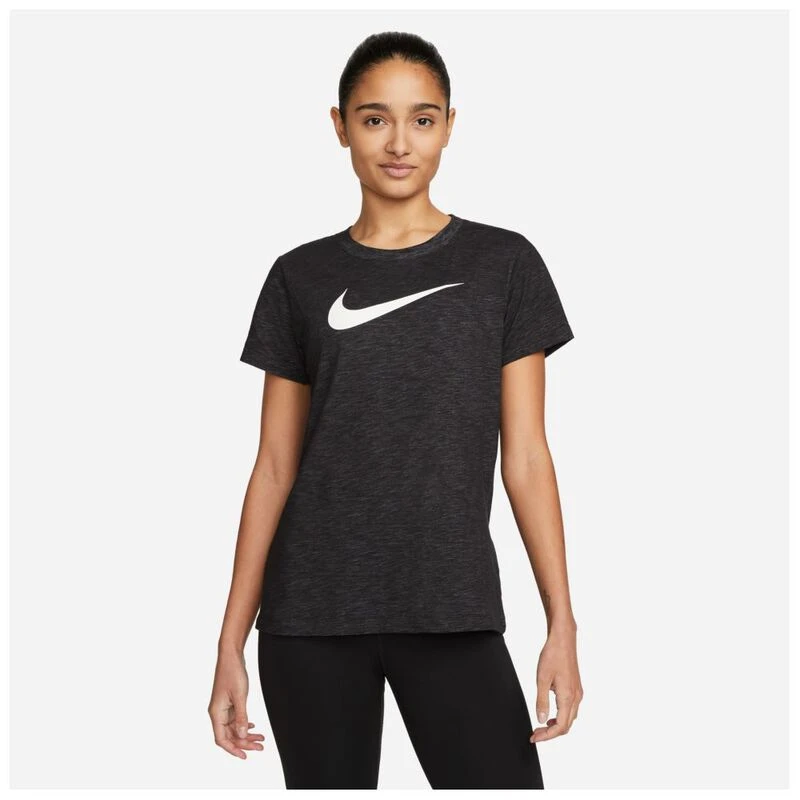 Nike Womens Dri-FIT Training Short Sleeve Top (Black/Htr/White) | Spor