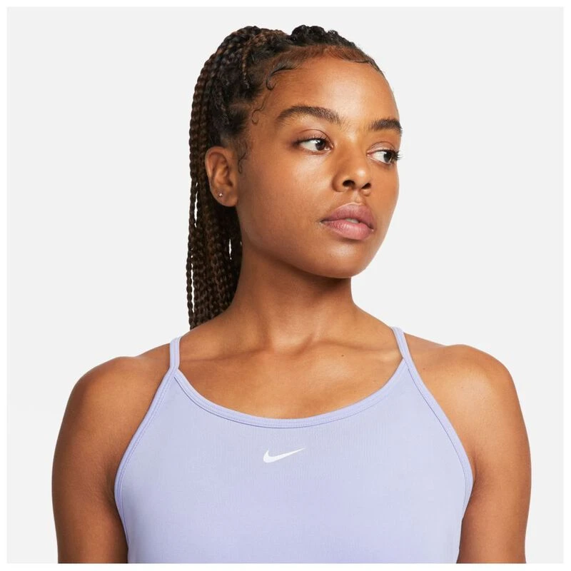 Nike Womens Dri-FIT One Elastika Vest (Light Thistle/White) | Sportpur