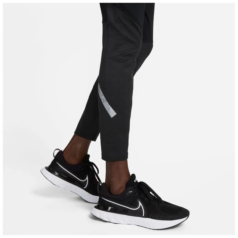 Nike Herren Therma Run Tights, Black/(Reflective Silver), S