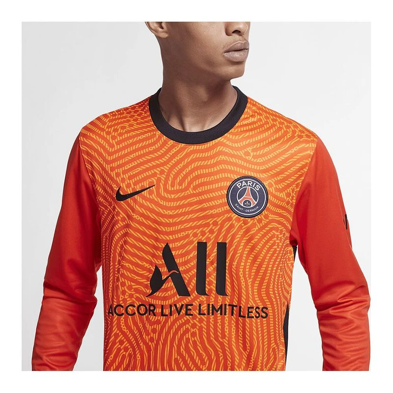 Nike Mens PSG Breathe Stadium GK Top Total Orange Team Orange Black
