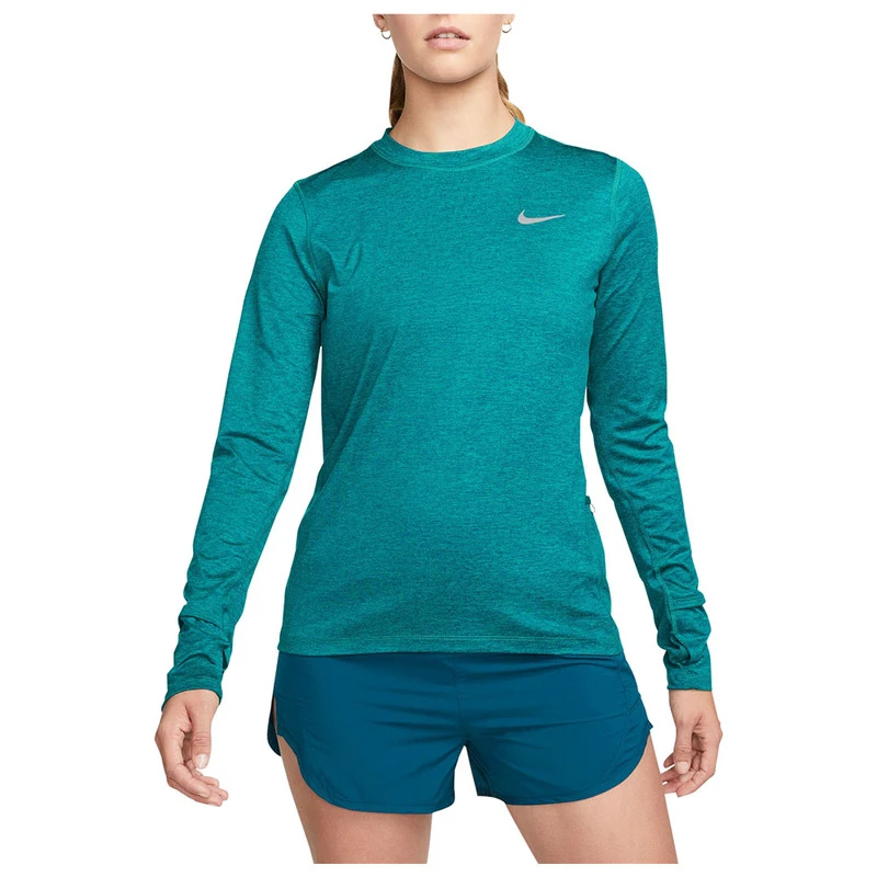 Nike Womens Dri-FIT Element Long Sleeve Top (Valerian Blue/Reflective