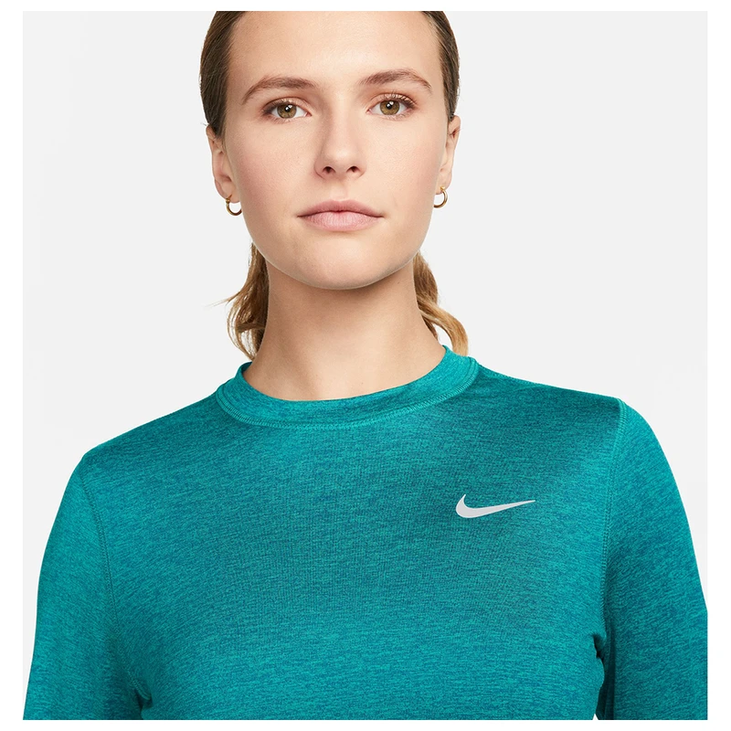 Nike Womens Dri-FIT Element Long Sleeve Top (Valerian Blue/Reflective