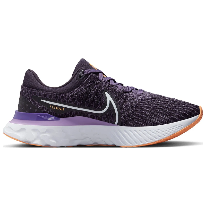 Nike Womens React Infinity 3 Flyknit Shoes Cave Purple White Canyon P