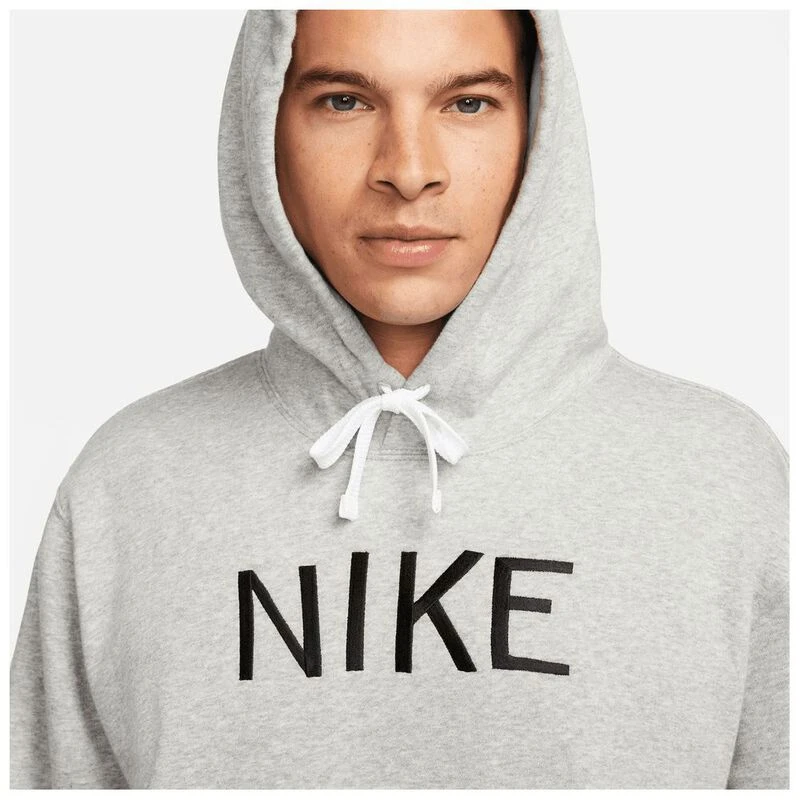 Nike Mens Sportswear Hoodie (Dk Grey Heather/White/Black)