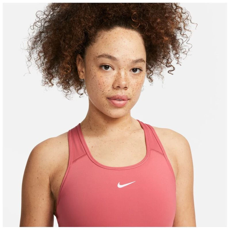 Nike Womens Swoosh Sports Bra (Orange) | Sportpursuit.com