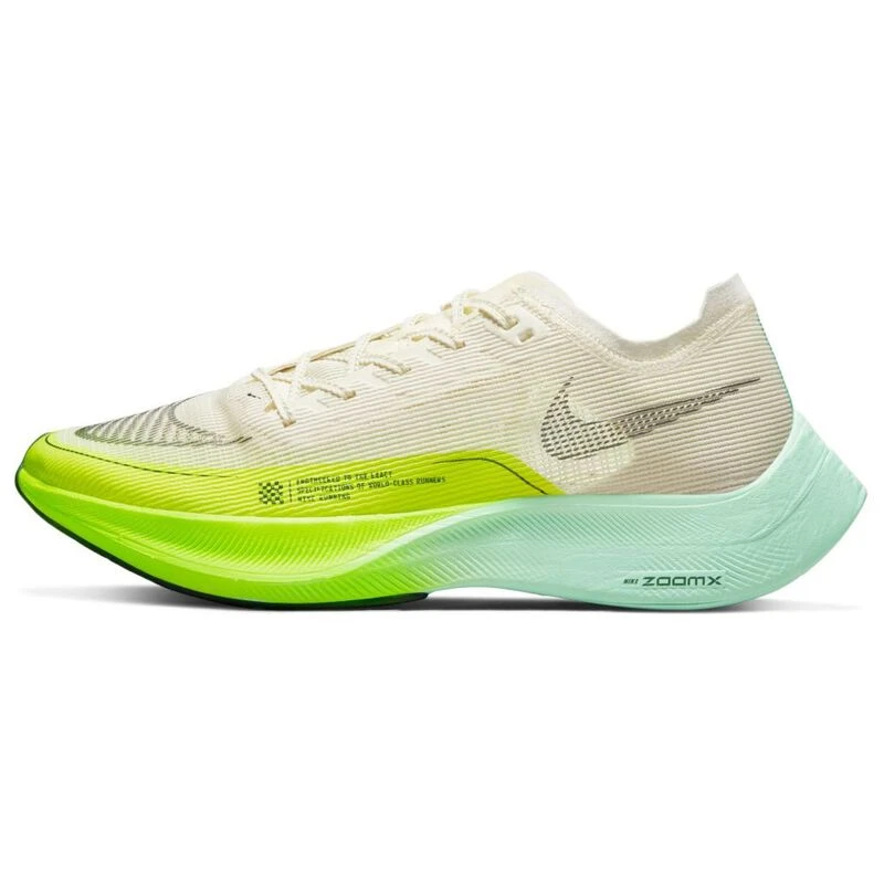 Nike Mens Vaporfly 2 Running Shoes Coconut Milk Cave Purple Ghost Gre