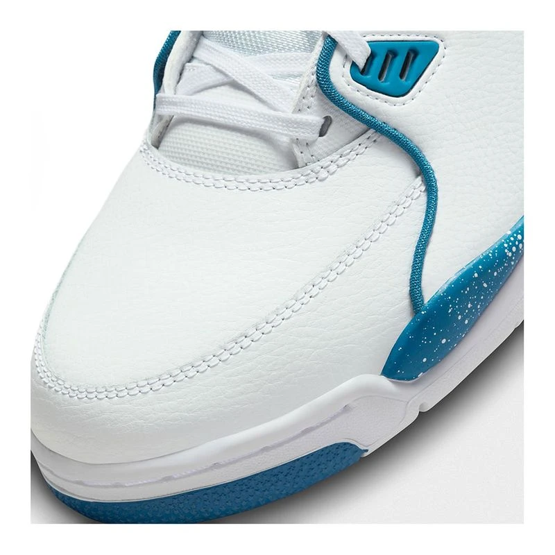 Nike Mens Air Flight 89 Casual Shoes White Dark Obsidian Brigade Blue