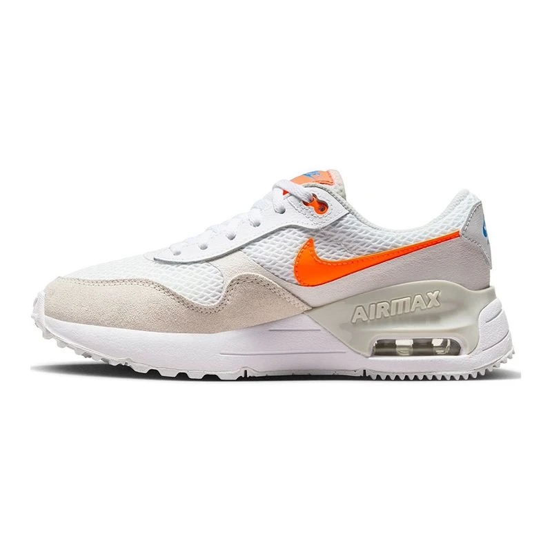 Nike Kids Air Max Systm (GS) Casual Shoes (White/Total Orange Phantom