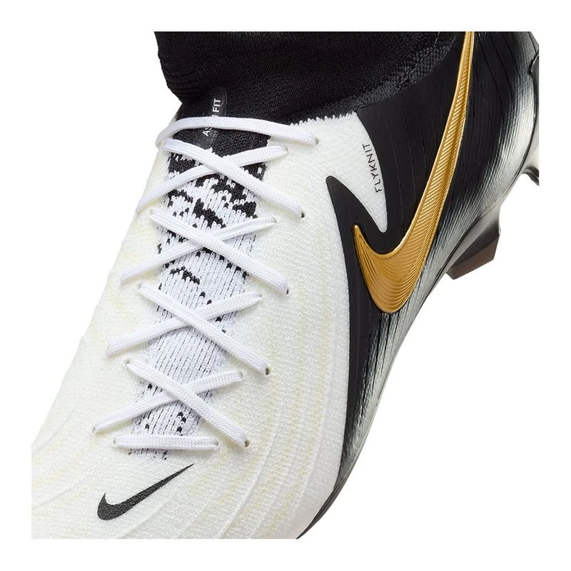 Nike flyknit football boots black and gold top