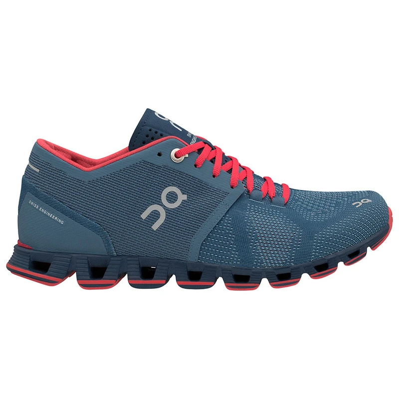 On Running Womens Cloud X Shoes (Lake/Coral)