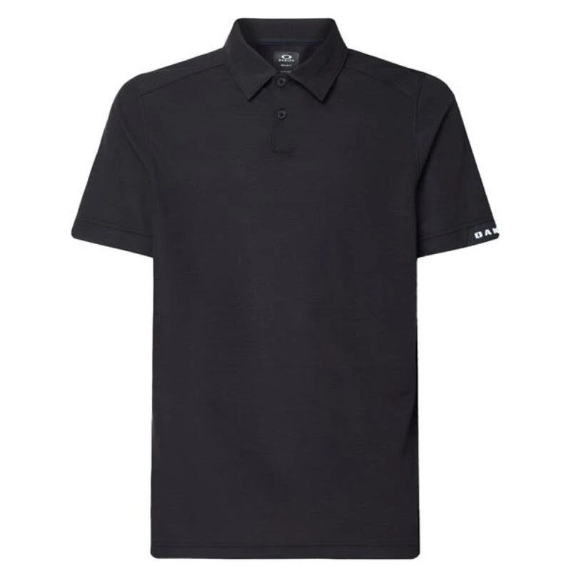 Oakley Mens Aero Ellipse 2.0 Polo Shirt Blackout Sportpursuit