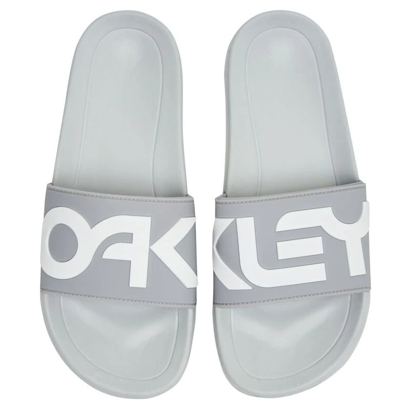 Oakley Mens B1B Slide Sandals (Stone Gray) 