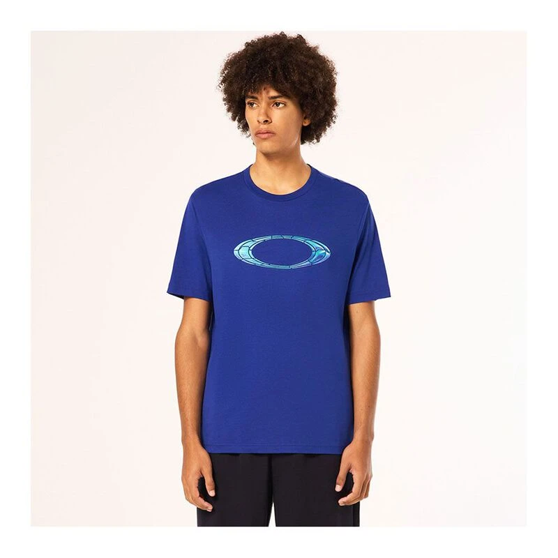 Oakley Mens MTL Liquid Ellipse T Shirt Blue Sportpursuit