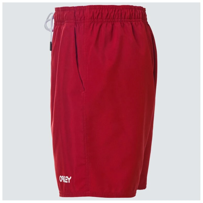 Oakley Mens Beach Volley 18 Beach Shorts High Risk Red Sportpursui