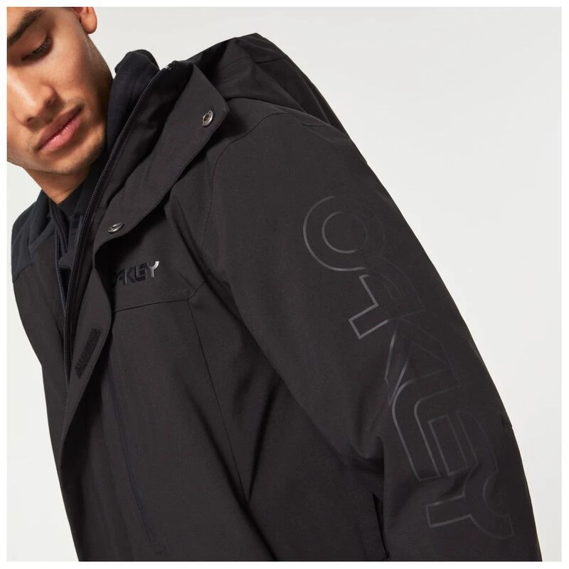 Oakley Mens TNP TBT Waterproof Jacket Blackout Sportpursuit