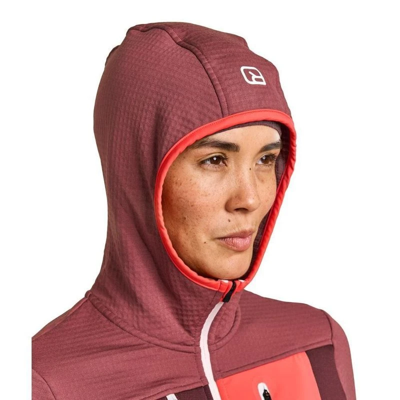 ORTOVOX Fleece Grid Jacket W – Giacca In Pile Termico Donna, Traspirante, Vestibilità Regolare - 2