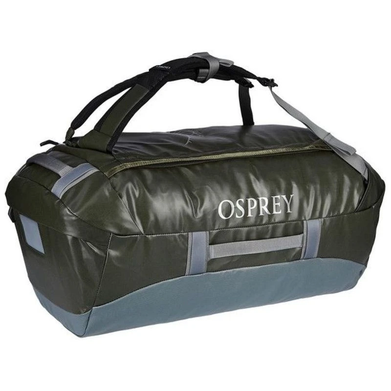 Osprey Transporter 65L Duffle Bag Haybale Green Smoke Grey Sportpu
