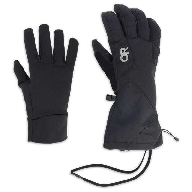 OutdoorResearch Mens Adrenaline 3-in-1 Gloves (Black) | Sportpursuit.c