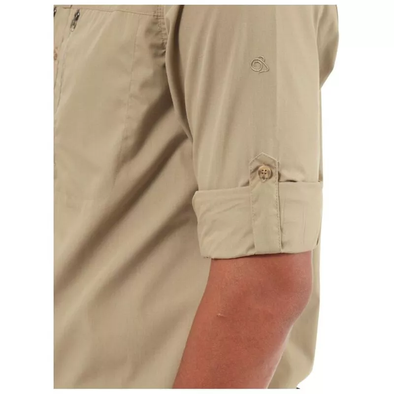 Craghoppers Mens Kiwi Boulder Long Sleeve Shirt Rubble Sportpursui