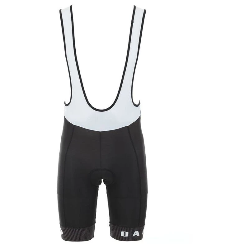 Oakley Mens Road BIB Bib Shorts Black White Sportpursuit