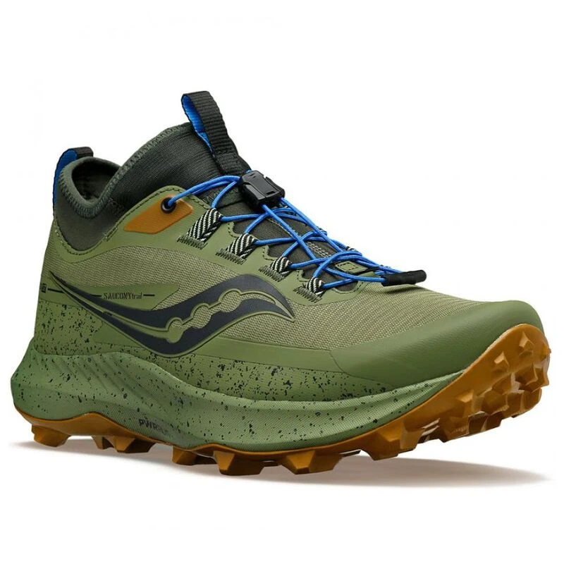Saucony green running shoes top
