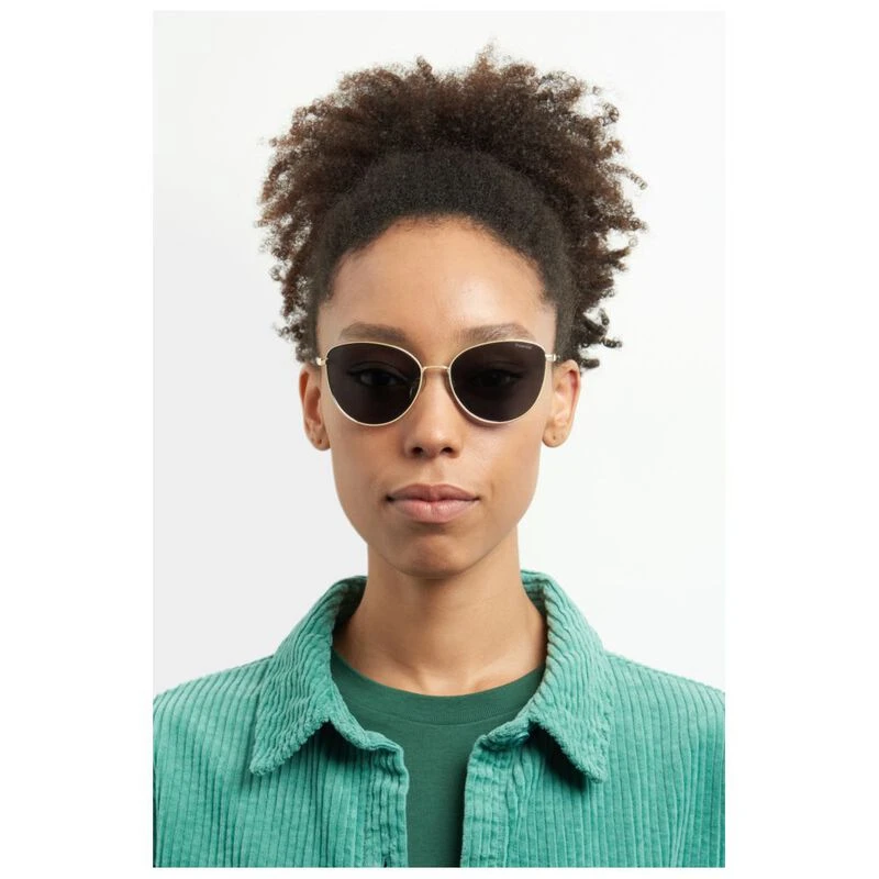 Polaroid Womens Cool Cat Eye Sunglasses Gold Sportpursuit