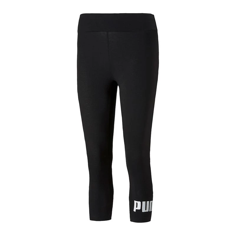 Puma Womens ESS 3 4 Logo Tights Black Sportpursuit