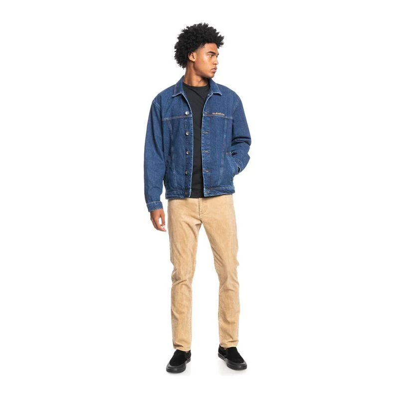 Quiksilver Mens Quik Denim Jacket Blue Sportpursuit