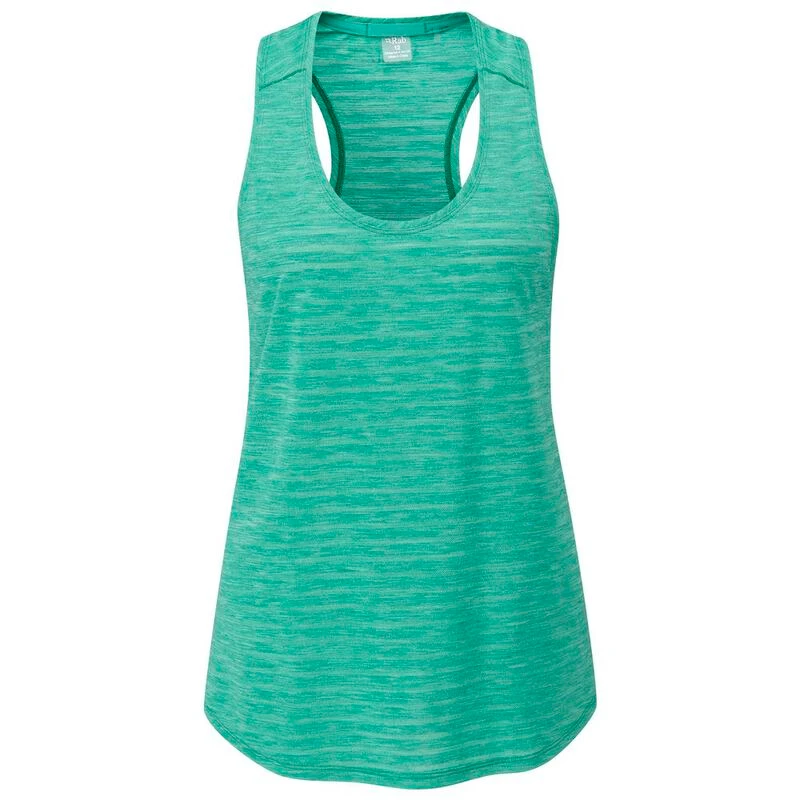 Rab Womens Wisp Tank Top Storm Green Marl Sportpursuit