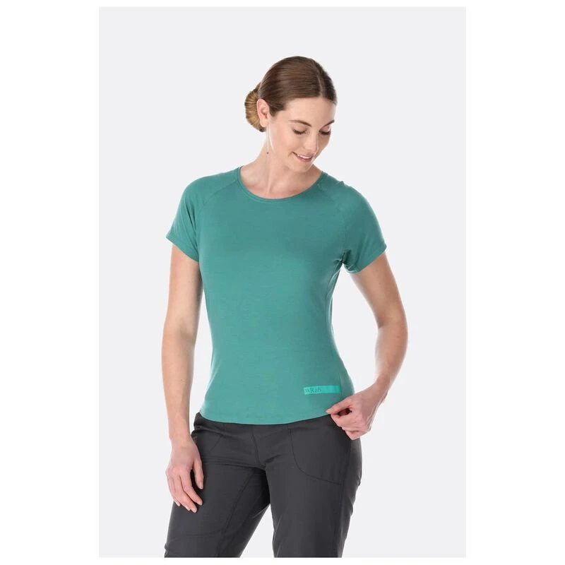 Rab Womens Lateral T-Shirt (Storm Green) | Sportpursuit.com