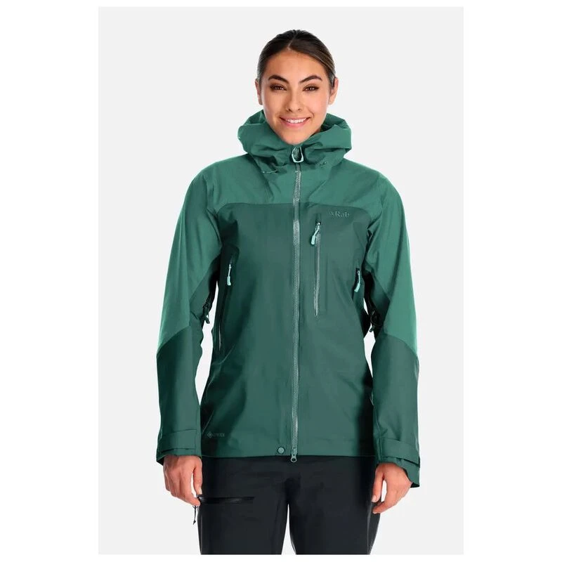 Rab Womens Zanskar GTX Jacket (Eucalyptus/Green Slate) | Sportpursuit.