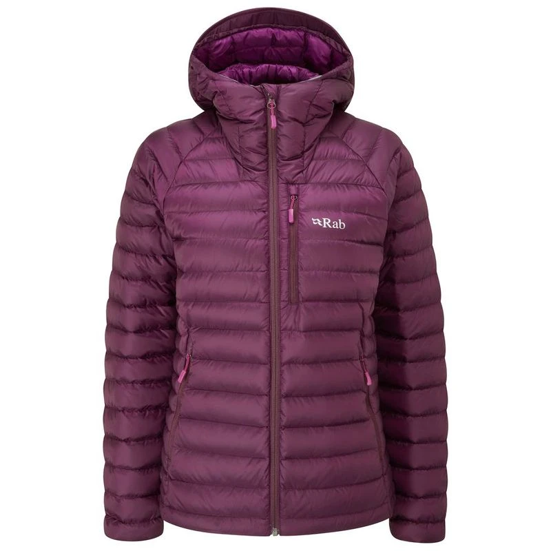 Rab Womens Microlight Alpine Jacket Eggplant Sportpursuit