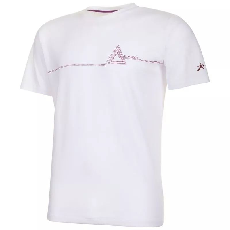 Radys Mens R9 Travel T-Shirt (Bright White/Red) | Sportpursuit.com