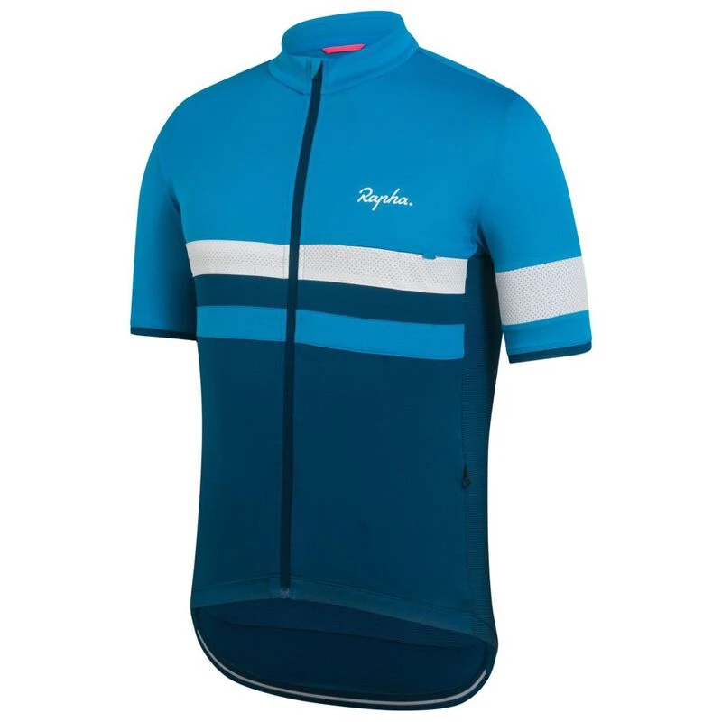 Rapha Mens Brevet Lightweight Jersey Blue Teal Sportpursuit