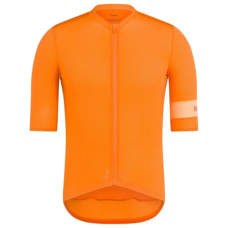 Rapha Mens Pro Team Flyweight Jersey (Orange/Peach) | Sportpursuit.com